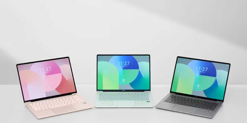 华为 MateBook 14 鸿蒙版实拍：高颜值“小圆本”登场，OLED 云晰柔光屏一眼吸睛